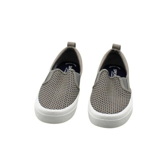 Women's Crest Twin Gore Perforated Slip on Sneakers- Gray - Picture 3 of 8